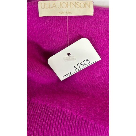 ULLA JOHNSON Elia cropped ruffled 100% cashmere tank NWT Size Small - Picture 8 of 9